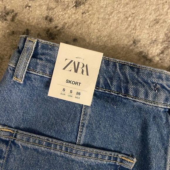 NWT Zara Denim Skort - Picture 4 of 4